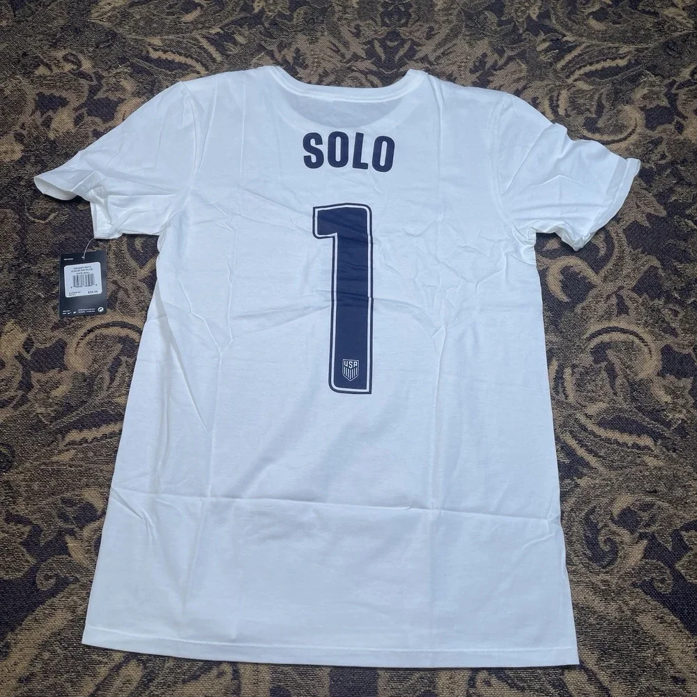 Nike Hope Solo #1 USA Soccer T-shirt Men's Size Small New A